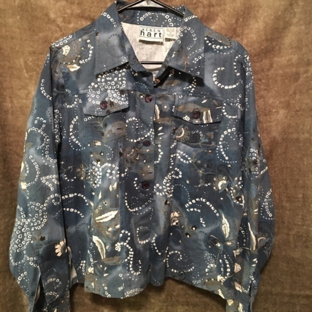 Karen Hart, textured button up shirt